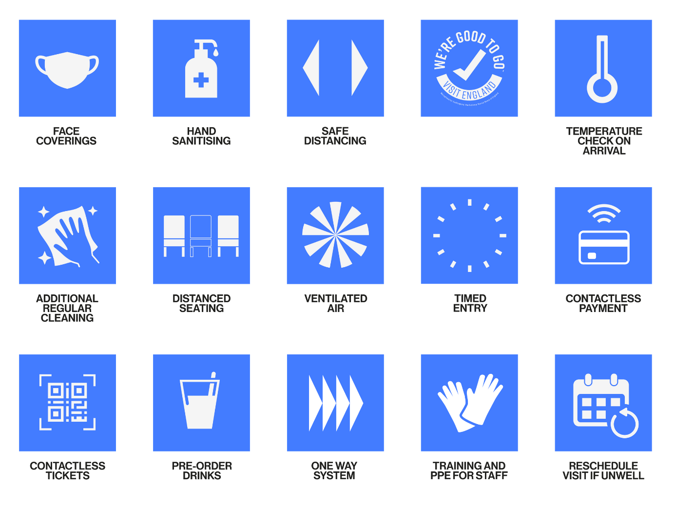 Image: Covid Safety Icons